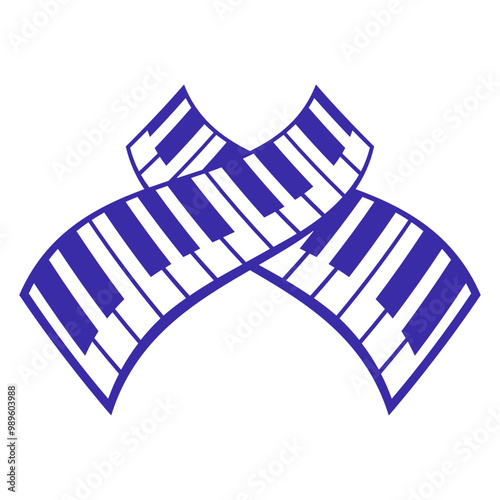 Grand Piano Organ Synthesizer Keyboard Music Logo Design Lover Art Vector Illustration Card T-Shirt Poster Sticker Graphic Print Decorative Drawing Isolated Logo Decoration Symbol Creative Cool Style

