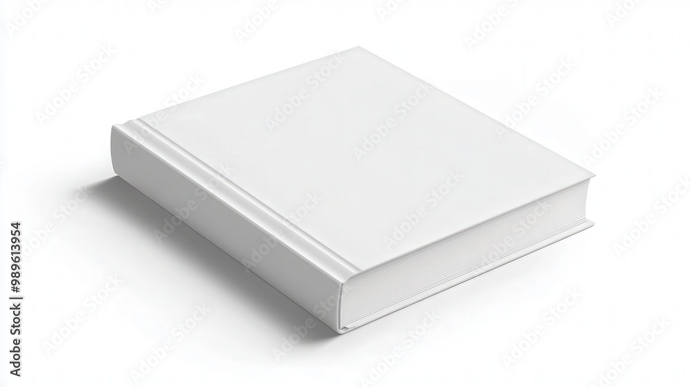 Realistic 3D Magazine Mockup with Blank Cover and Paperback Book in Diminishing Perspective on White Background Realistic 3D Magazine Mockup with Blank Cover and Paperback Book in Diminishing Perspective on White Background