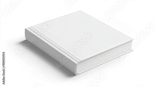 Realistic 3D Magazine Mockup with Blank Cover and Paperback Book in Diminishing Perspective on White Background