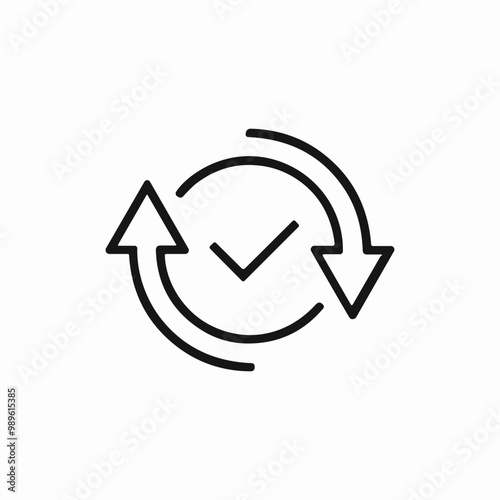 check back up icon sign vector