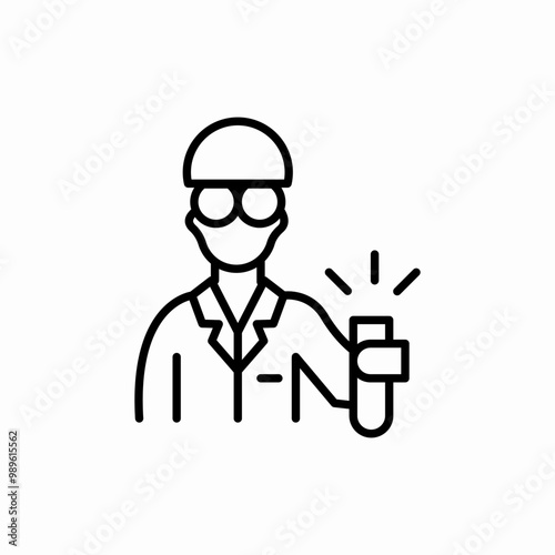 chemistry test tube icon sign vector