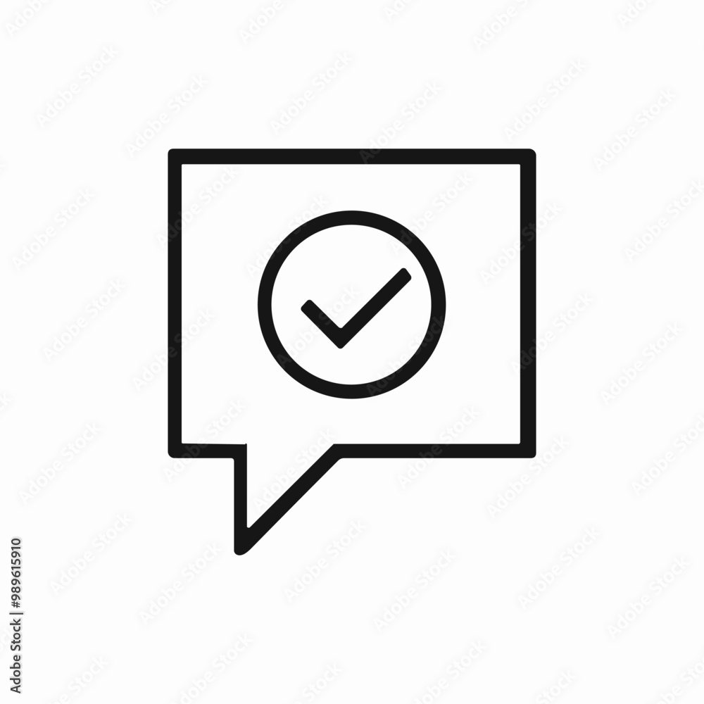 comment idea check icon sign vector comment idea check icon sign vector