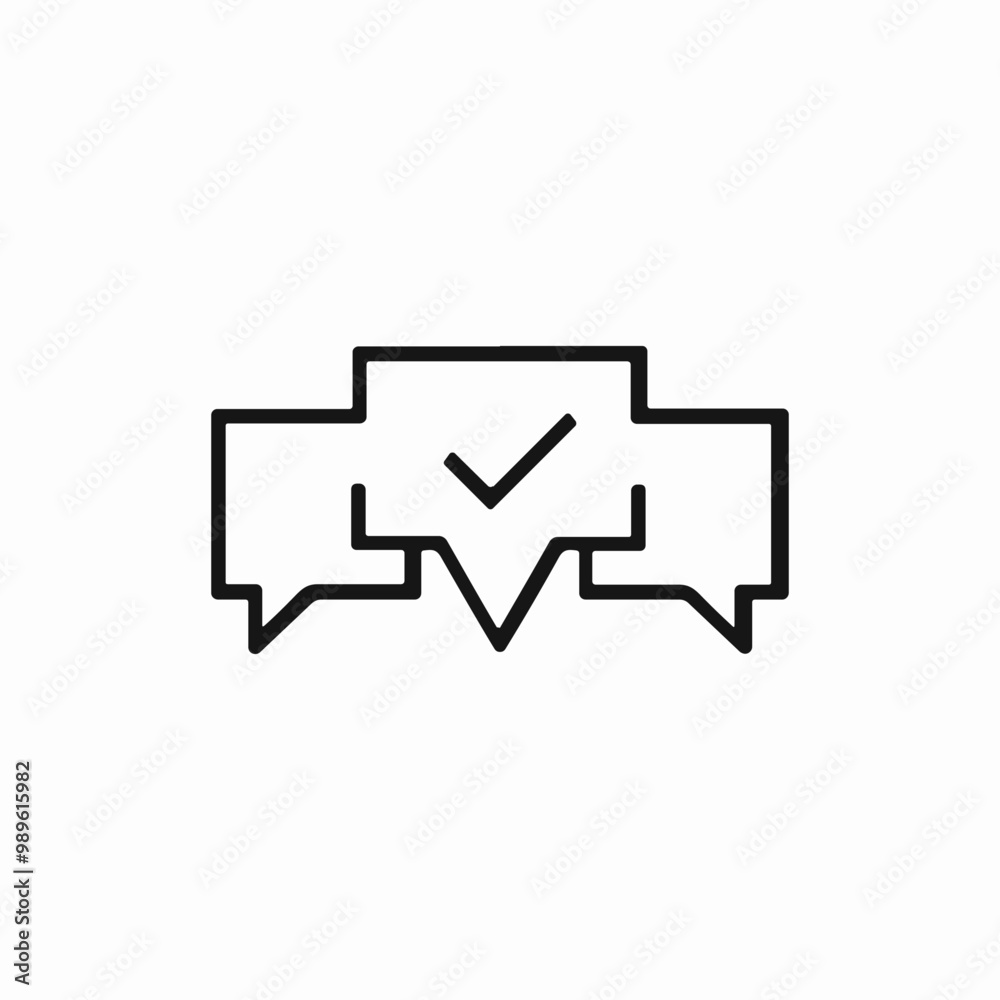 messages check icon sign vector messages check icon sign vector