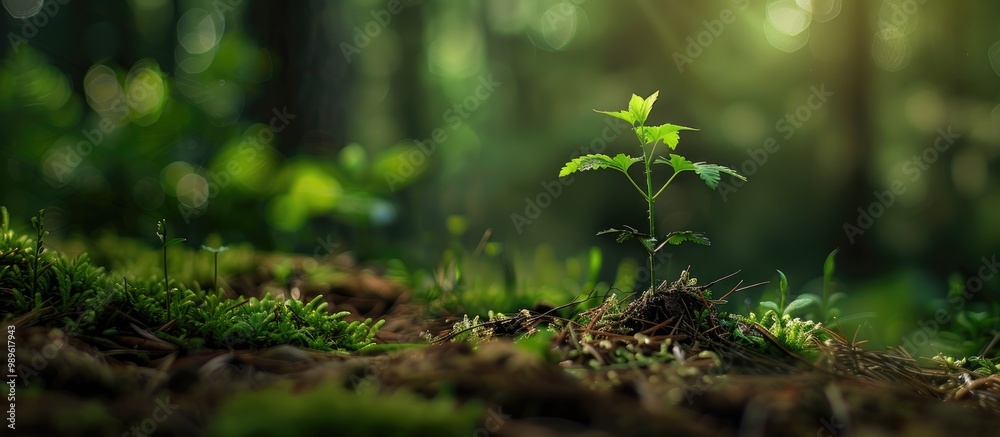 Small Plant In The Forest