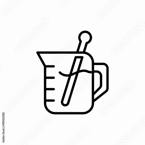 chemistry lab tube measure icon sign vector photo