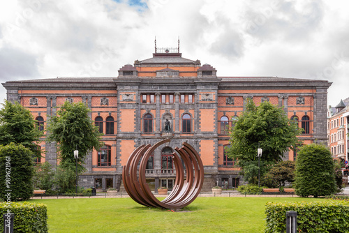 The Grounds, Gardens, Sculpture and Architecture of West Norway Museum of Decorative Art, Bergen, Nordnes Peninsula, Norway in Midsummer
