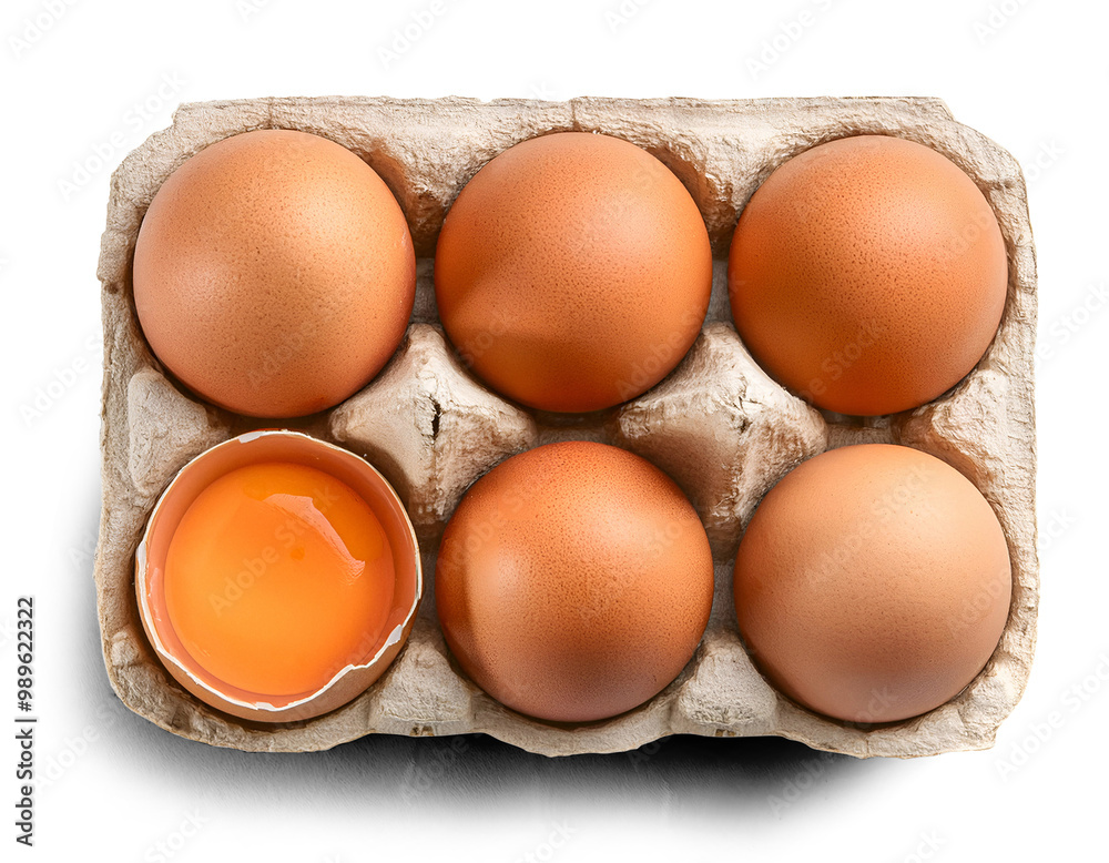 eggs in carton top view eggs in carton top view