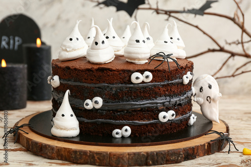 Halloween chocolate layer c...