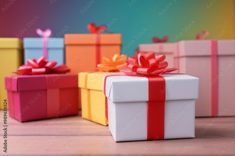 Fototapeta premium colorful gift boxes