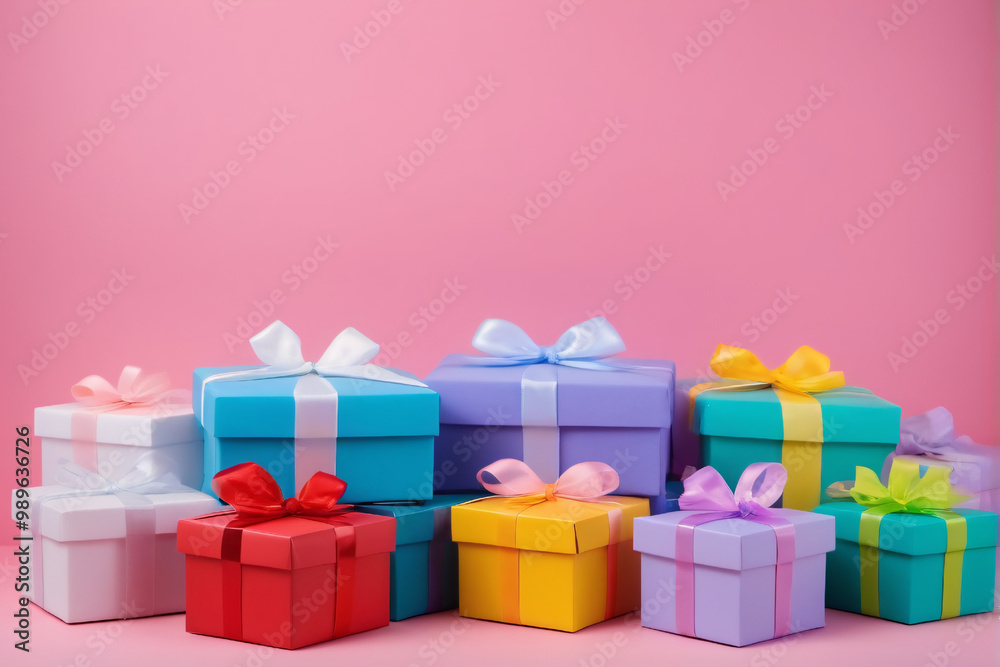 Obraz premium boxes with ribbon