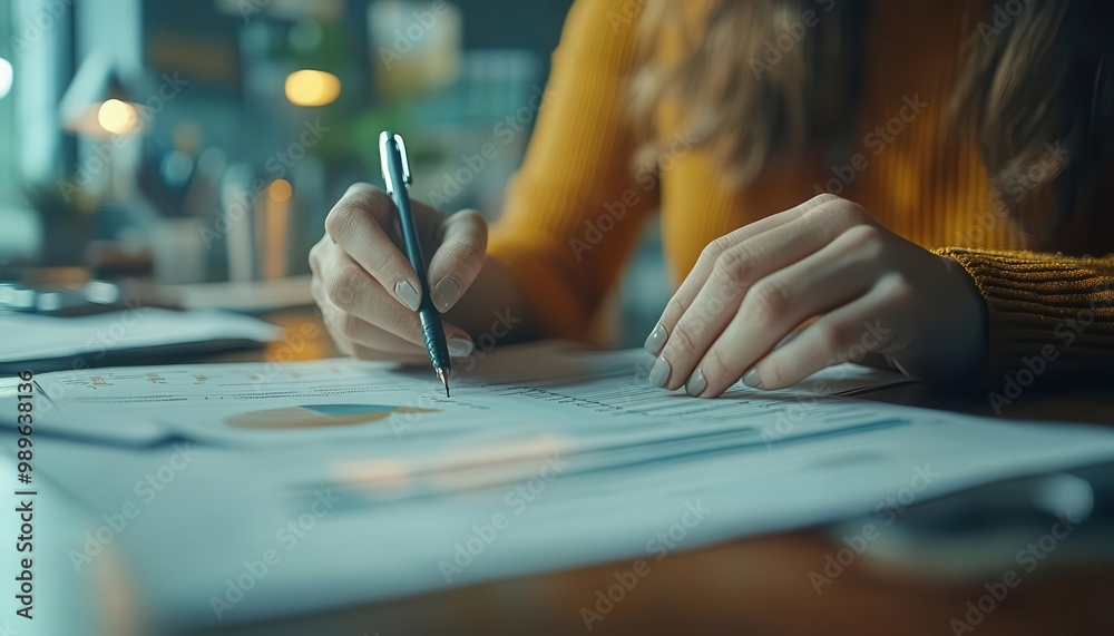 custom made wallpaper toronto digitalFinancial statements preparation with accountants reviewing reports, organized environment, sharp focus, bright lighting