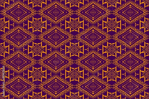 Fabric ikat pattern design tribal ethnic