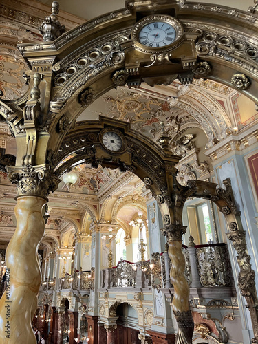 Obraz na płótnie arcos café antigo interior w salonie