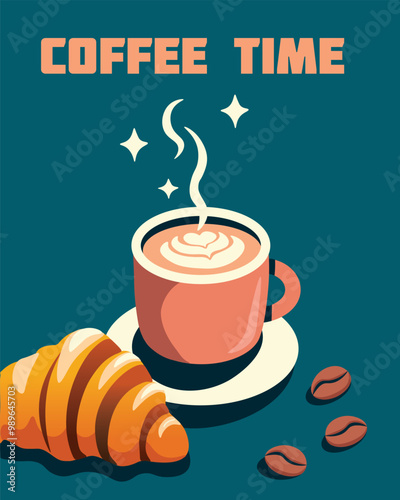 Coffe with croissant