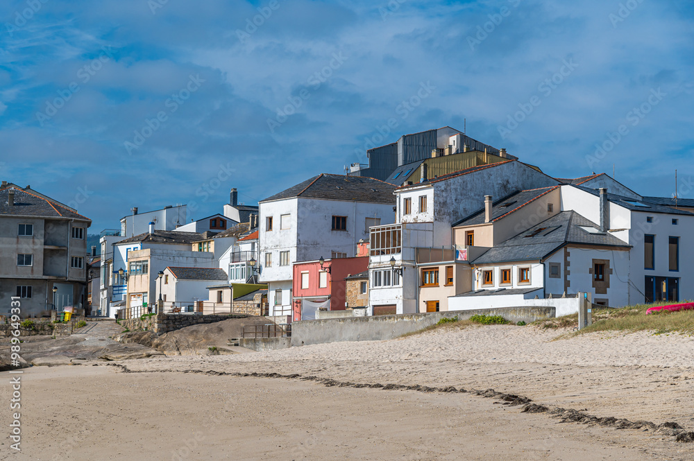 Beach in the village of San Cibrao, Galicia, Spain Beach in the village of San Cibrao, Galicia, Spain