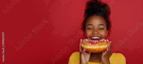 Cute African American Girl ...