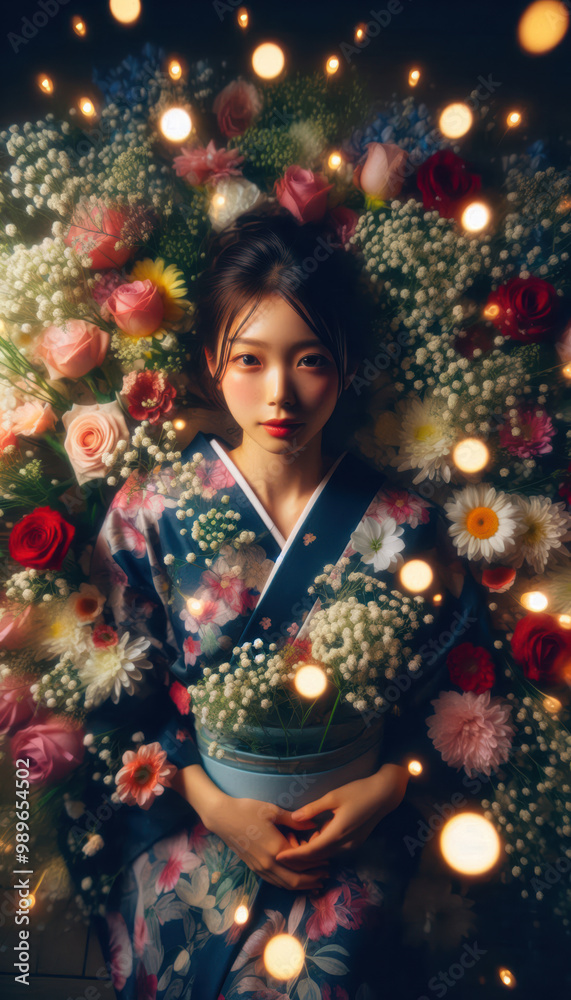 着物姿の女性 着物姿の女性