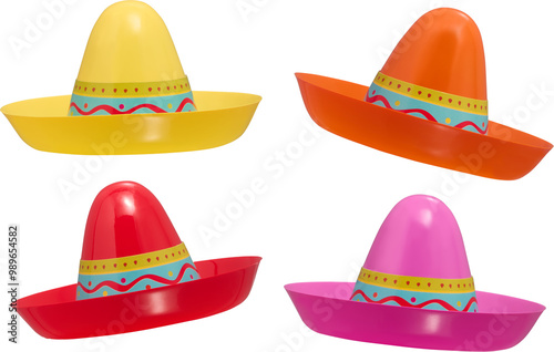 Colorful plastic sombrero
