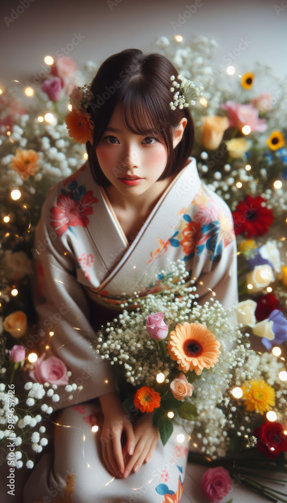 着物姿の女性 着物姿の女性