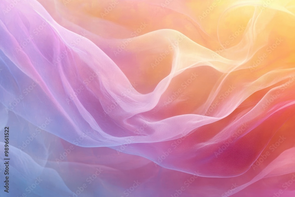 Abstract Pastel Fabric Texture with Wavy Lines Abstract Pastel Fabric Texture with Wavy Lines