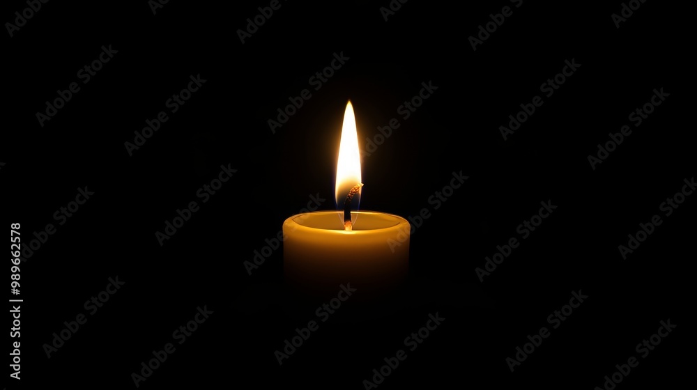 Candlelight fire glowing softly in low light, creating a warm and inviting atmosphere against a dark black background, perfect for evoking feelings of tranquility and peace Candlelight fire glowing softly in low light, creating a warm and inviting atmosphere against a dark black background, perfect for evoking feelings of tranquility and peace