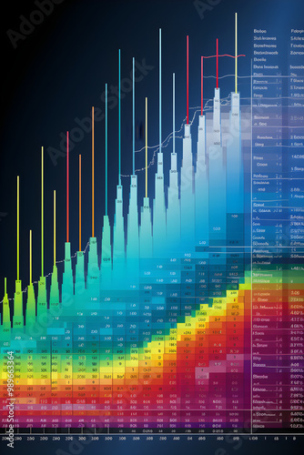 Detailed Infographic Depicting the Distribution and Use of HF Frequency Bands photo