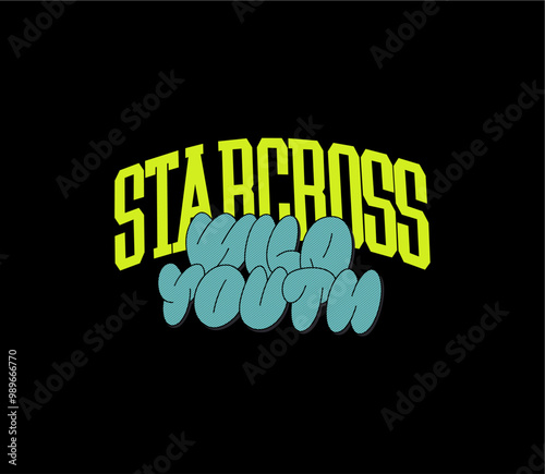 Illustration vector graphic of lettering, perfect for t-shirts design, clothing, hoodies, etc.