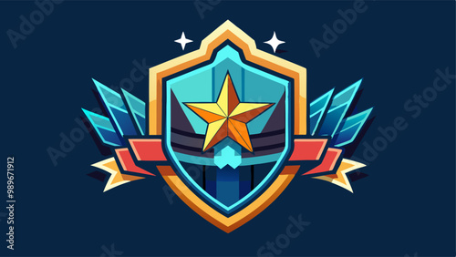 Game Badge with Star