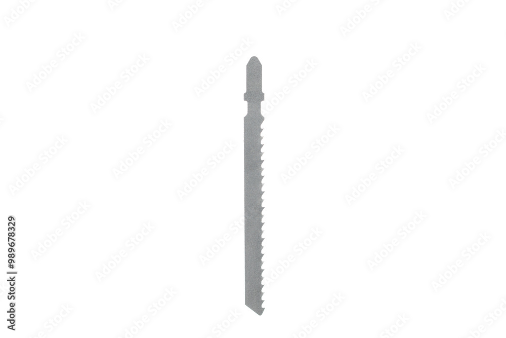 Cutting Jigsaw Blade on a white background. Cutting Jigsaw Blade on a white background.