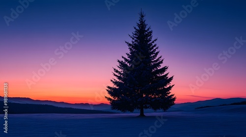 Christmas Tree silhouette