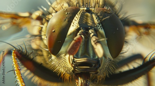 Close up of fly generative ai