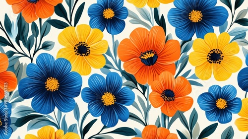 Bold Filipino piña fabric-inspired floral pattern