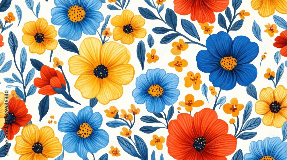 Bold Filipino piña fabric-inspired floral pattern Bold Filipino piña fabric-inspired floral pattern