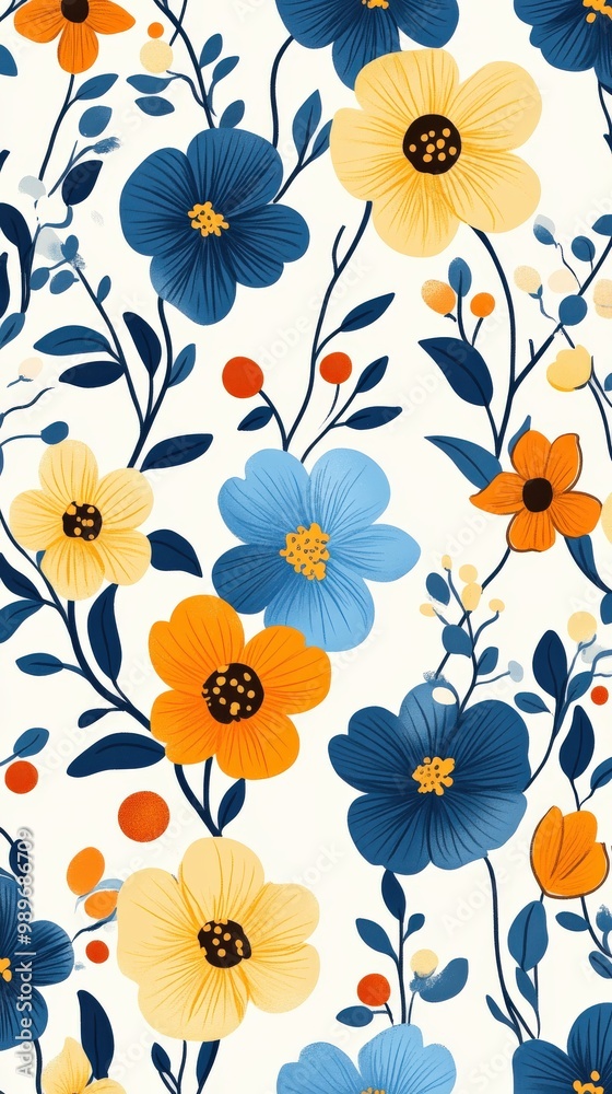Bold Filipino piña fabric-inspired floral pattern Bold Filipino piña fabric-inspired floral pattern