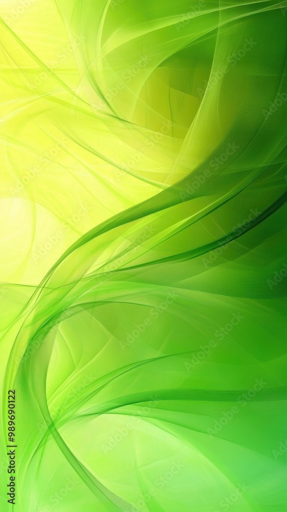 A refreshing gradient background showcases bright greens and yellows, ideal for organic themes A refreshing gradient background showcases bright greens and yellows, ideal for organic themes