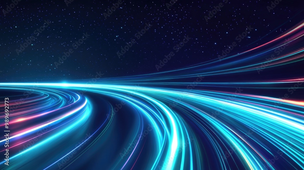 abstract background with blue and green glowing lines, fast concept abstract background with blue and green glowing lines, fast concept
