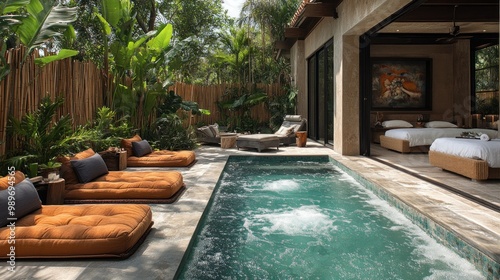 Wallpaper Mural Luxury Villa with Private Pool and Patio Torontodigital.ca