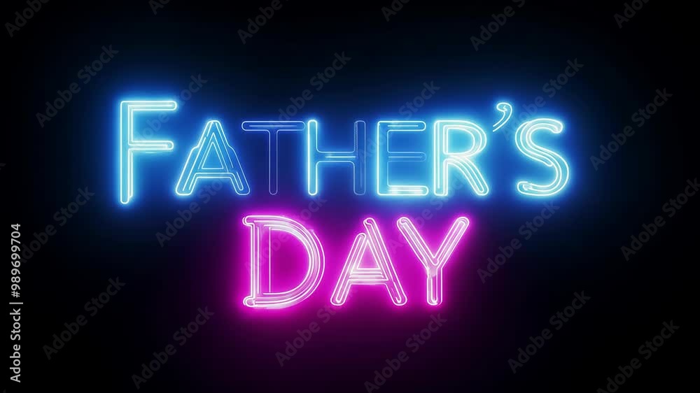 Neon sign father's day Neon sign father's day