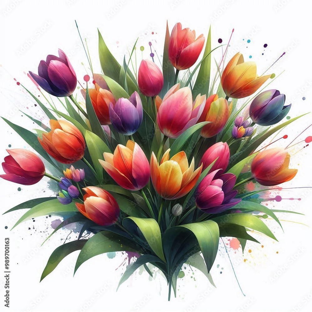 Fototapeta premium Tulpenstrauß