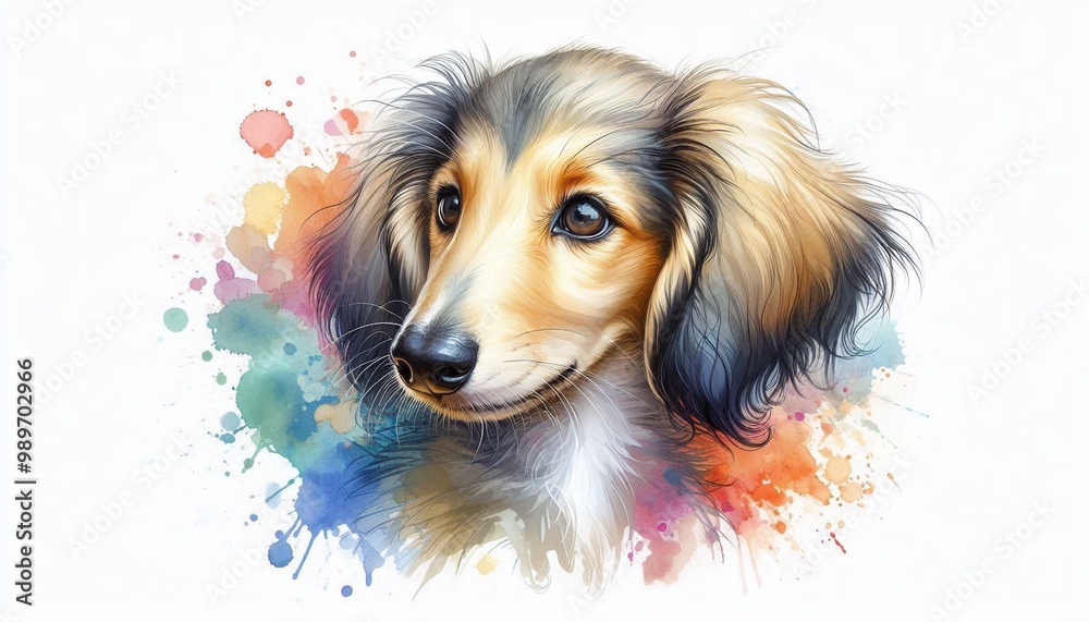 Fototapeta premium Saluki - Windhund