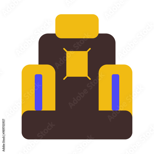 car seat of car service and repairing with flat icon sets