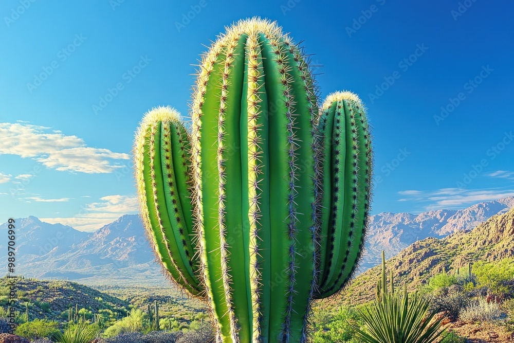 Saguaro Cactus in the Sonoran Desert Saguaro Cactus in the Sonoran Desert