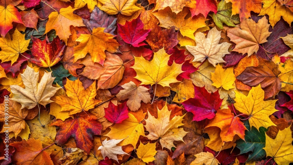 Background of colorful autumn leaves covering the ground , foliage, fall, seasonal, nature, vibrant, red, orange, yellow Background of colorful autumn leaves covering the ground , foliage, fall, seasonal, nature, vibrant, red, orange, yellow