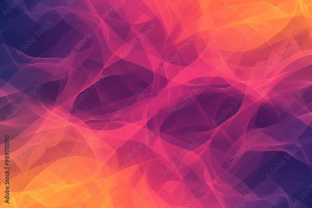 Abstract Background with Intertwined Pink and Orange Shapes Abstract Background with Intertwined Pink and Orange Shapes