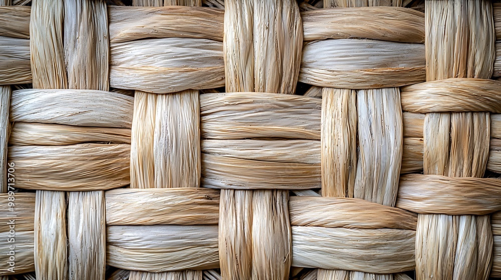 Interwoven straw creates a detailed pattern of natural fiber, tight and textured. Interwoven straw creates a detailed pattern of natural fiber, tight and textured.