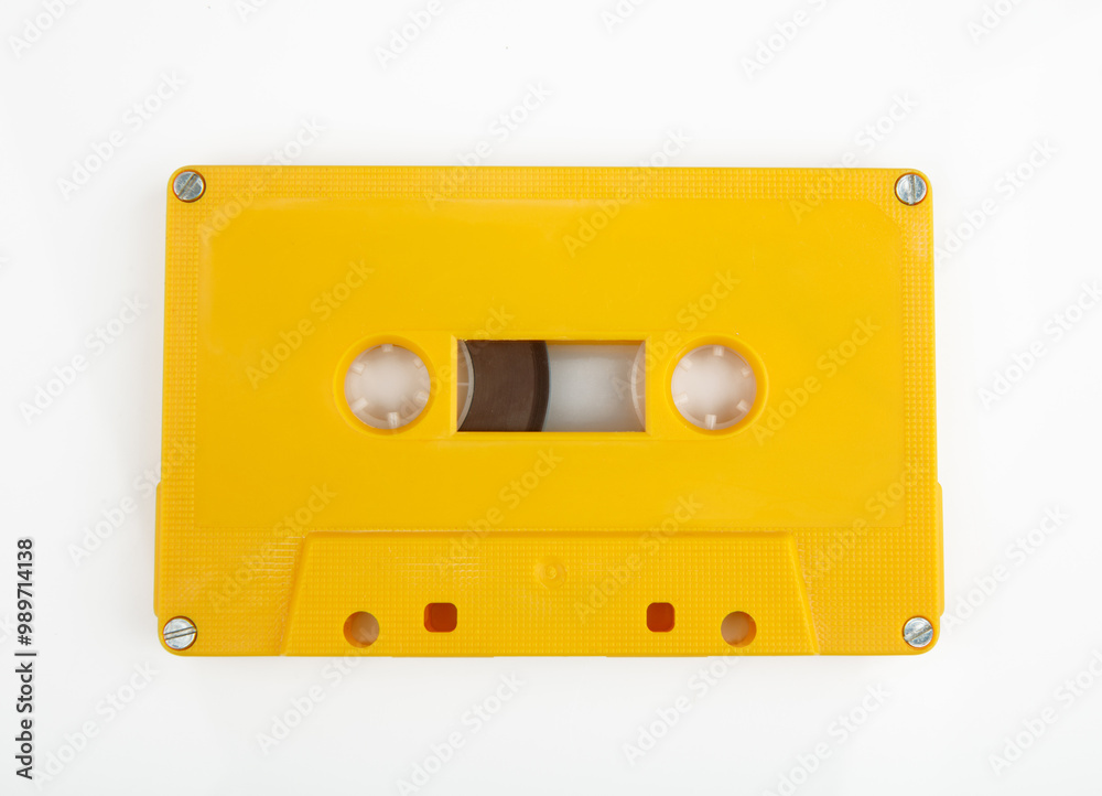 Obraz premium Yellow Audio Cassette