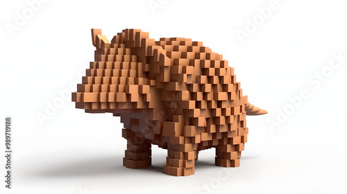 Armadillo 3d cartoon  photo