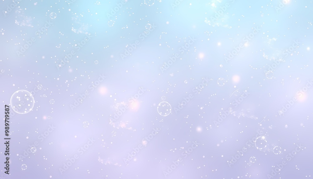 Fototapeta premium Cosmic Scene with Suspended Dust Particles and Aqua-Lavender Hues