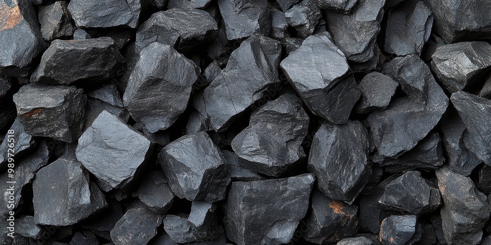 A close-up view of a pile of jagged black rocks, showcasing their rough textures and irregular shapes, creating a dramatic and visually captivating backdrop A close-up view of a pile of jagged black rocks, showcasing their rough textures and irregular shapes, creating a dramatic and visually captivating backdrop