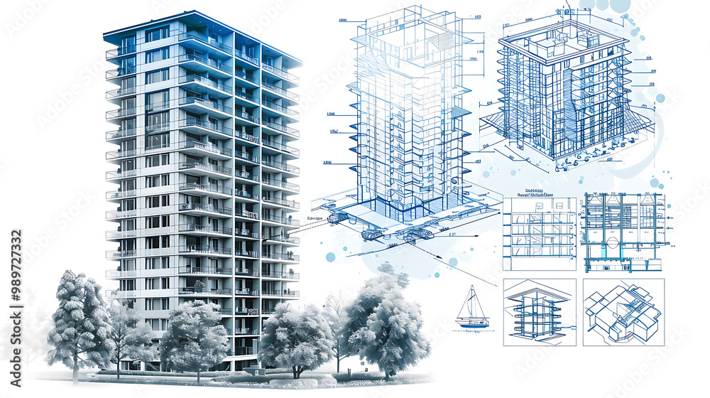 Fototapeta premium building blueprint